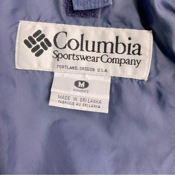 Columbia Blue Soft Shell Windbreaker Light Jacket Outerwear Activewear Jacket M - Picture 3 of 16
